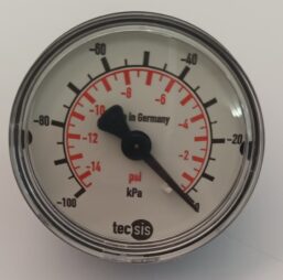 MODEL P1425 VACUUM GAUGE -100~0 kPa REAR ENTRY 1425 516 008