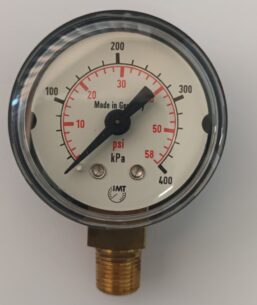 MODEL P1410 PRESSURE GAUGE 0..58psi / 400kPa BOTTOM ENTRY 1410 573 011