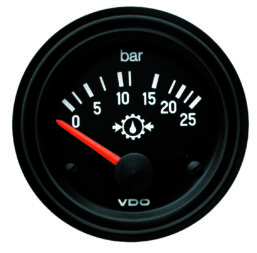 VDO TRANSMISSION OIL PRESSURE GAUGE 0-25BAR 350030005