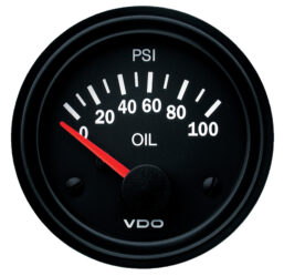VDO ELECTRICAL OIL PRESSURE GAUGE 0-100PSI 350010021