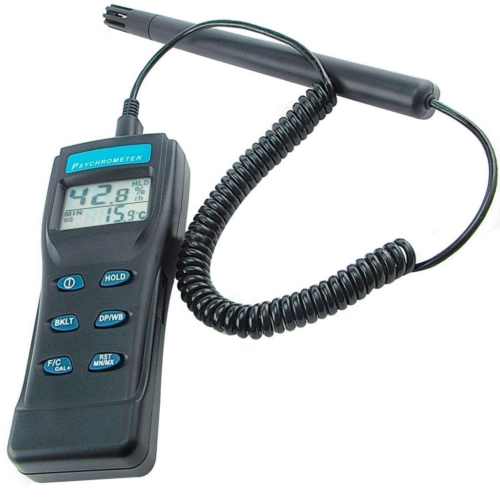 Digital Psychrometer with Remote Probe