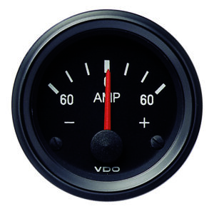 VDO INTERNAL SHUNT AMMETER 60-0-60AMP 190037002