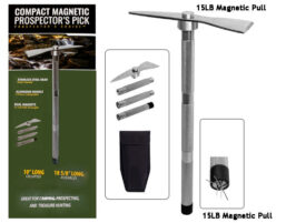 BJK Compact Magnetic Prospector's Pick With Carrying Case