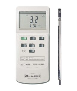 LUTRON AM4204HA MULTI-FUNCTION ANEMOMETER WITH TEMPERATURE HOT WIRE