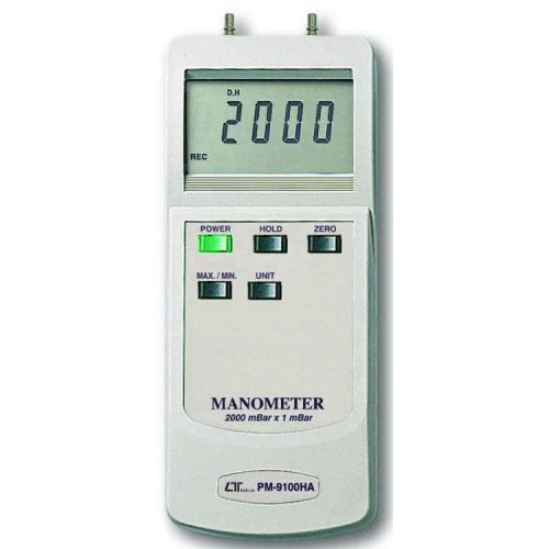 LUTRON MANOMETER 200MBAR DIFFERENTIAL PRESSURE UNIT PM 9100HA