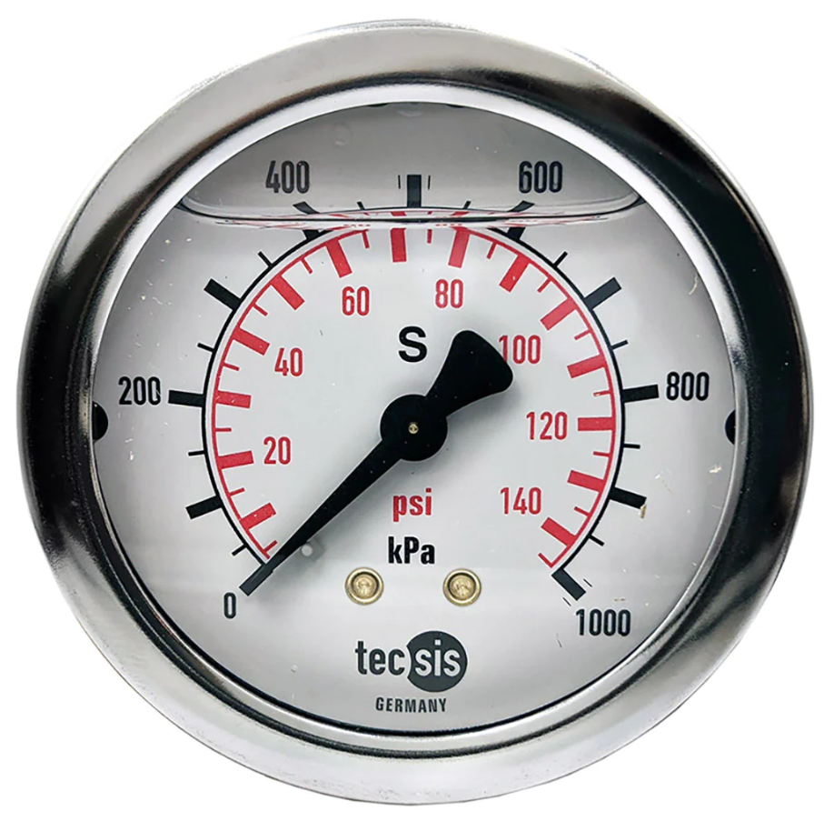 Model P1453 63mm Rear-Entry -100~0 Bar Vacuum Pressure Gauge P1453L516008