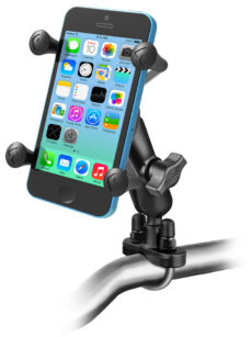 RAM-B-149Z-UN7U RAM HANDLEBAR RAIL MOUNT U-BOLT BASE AND X-GRIP® PHONE CRADLE