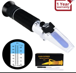 REBS-28ATC 2-in-1 Brix Salinity Refractometer Dual Scale