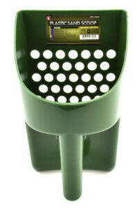 BJK - HAND HELD PLASTIC SAND SCOOP - GREEN