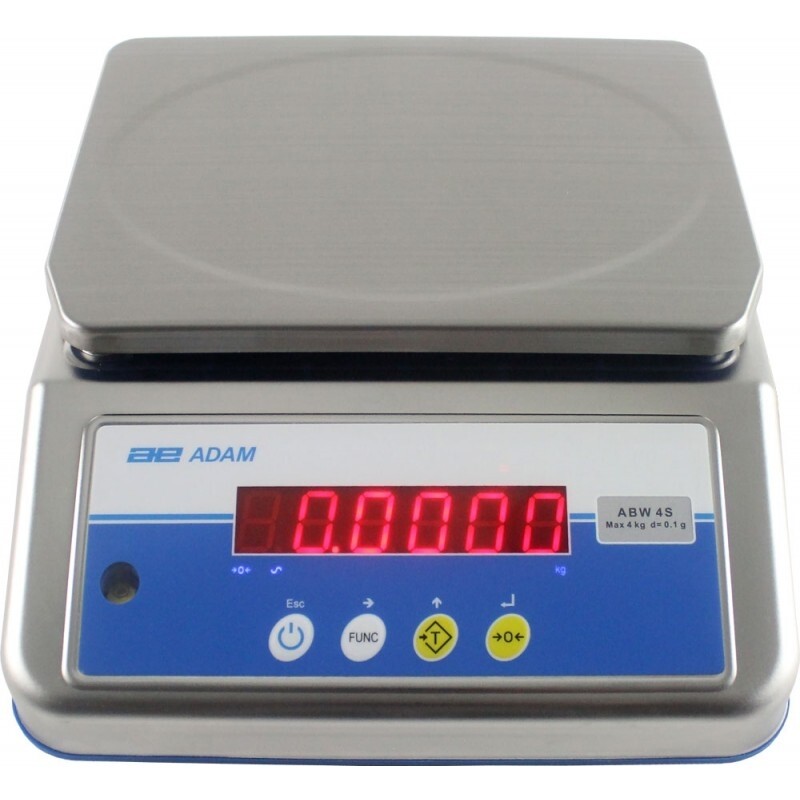 ADAM EQUIPMENT Aqua Stainless Steel Washdown Scales 16kg x 1g