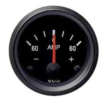 VDO Internal Shunt Ammeter 60-0-60amp 190077007