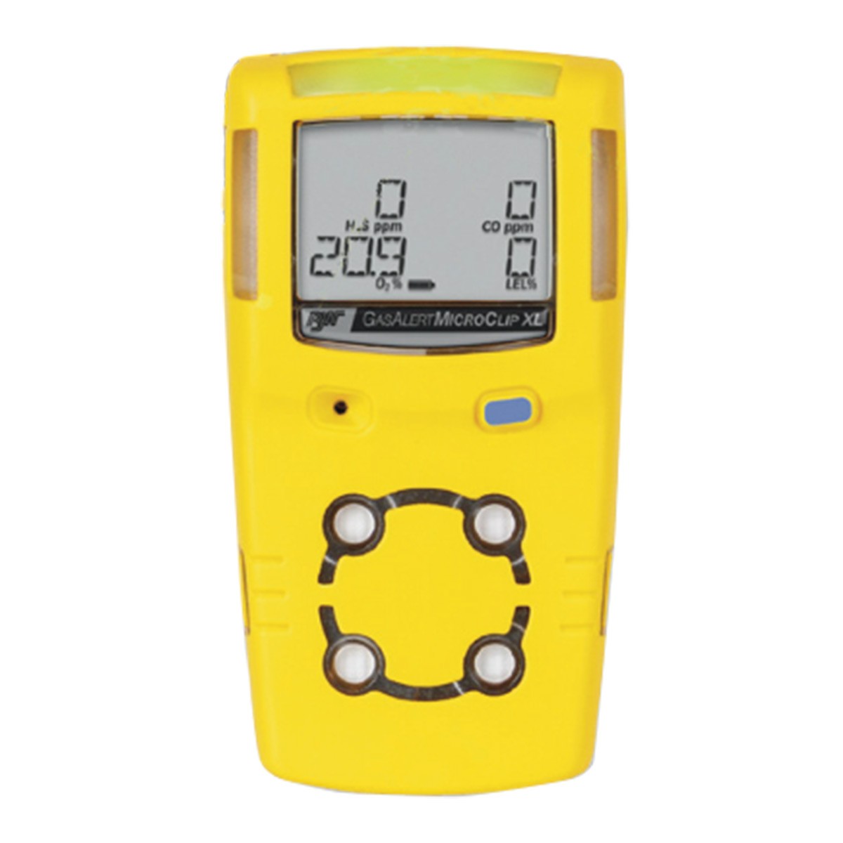 GAS ALERT MICROCLIP XL GAS DETECTOR/MONITOR CONFINED SPACE H25, CO, O2, LEL